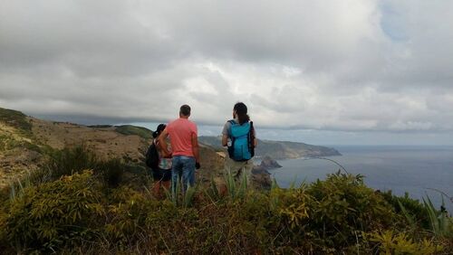 Catholic Priest bay near Lapa, Santa Maria island